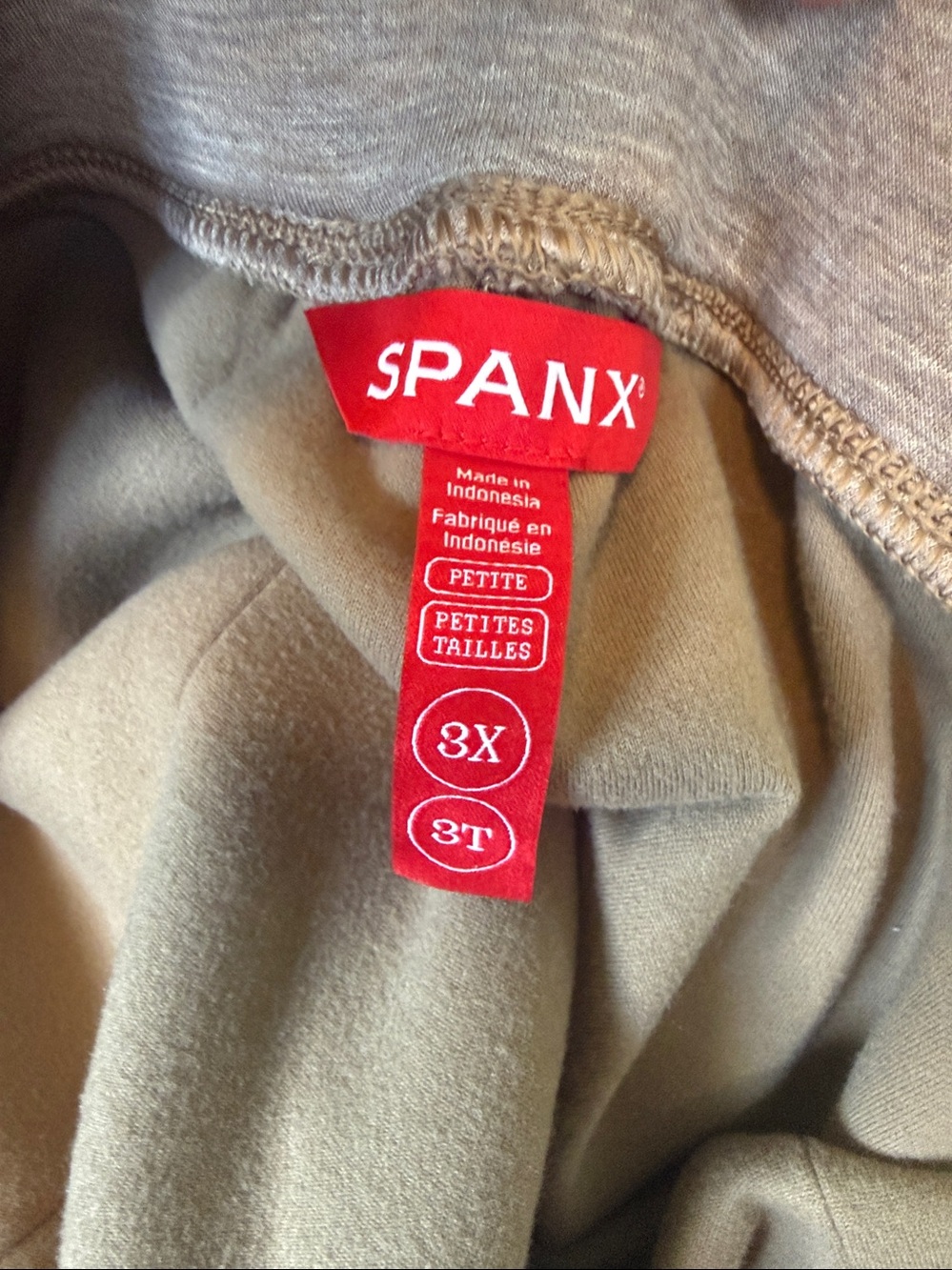 Spanx Air Essentials SET Slim Straight Pants Vneck 3X 3T Beige Birch Lounge